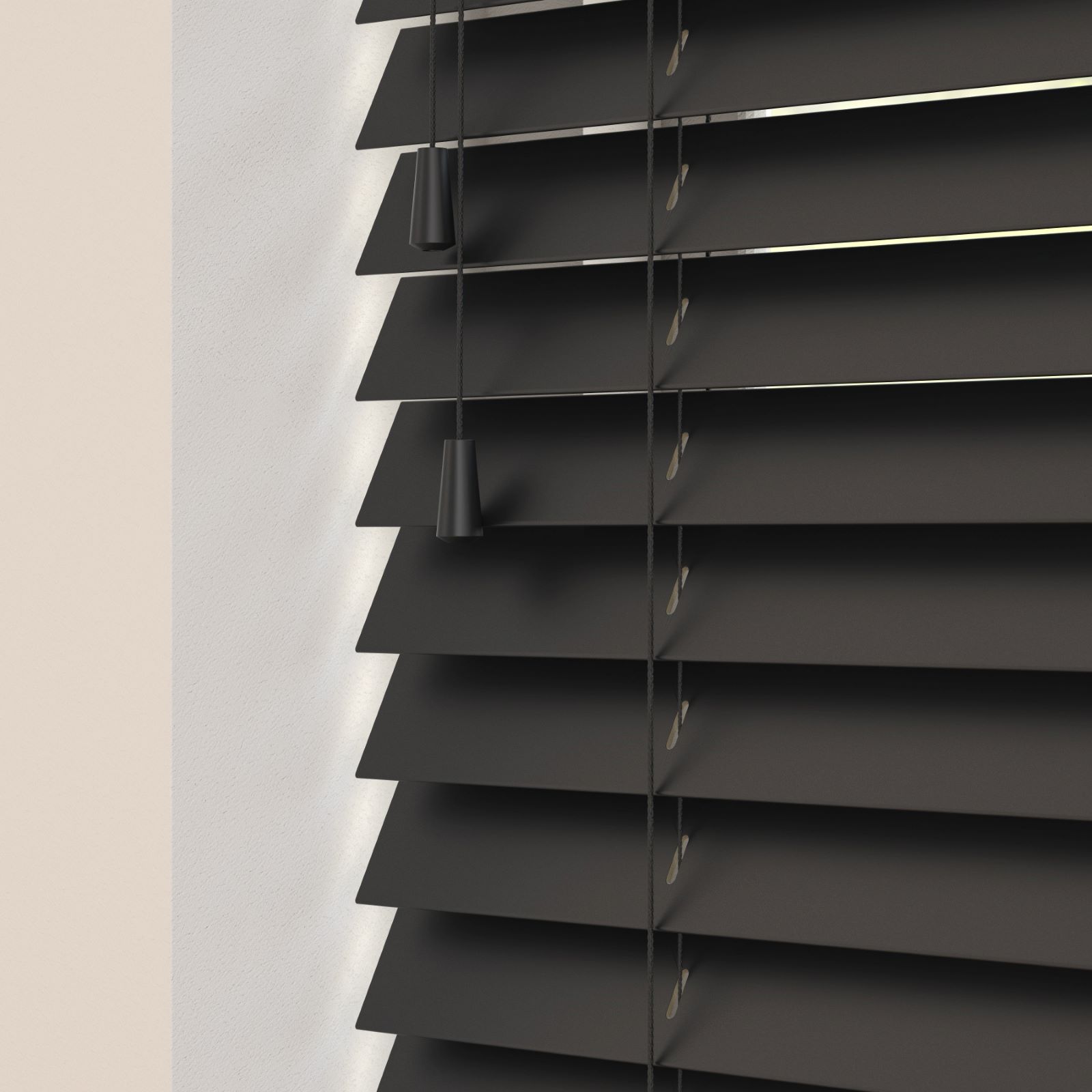 Contemporary Venetian Blinds In Grey And White Bingham